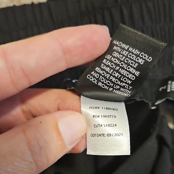 Torrid Black Tie Front Tapered Pants - Picture 9 of 11